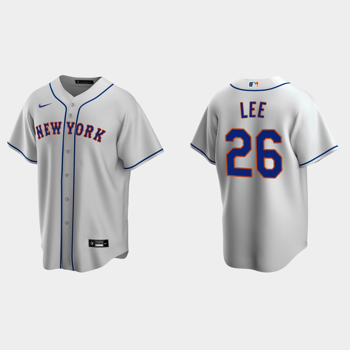 New York Mets Khalil Lee Road Jersey - Gray