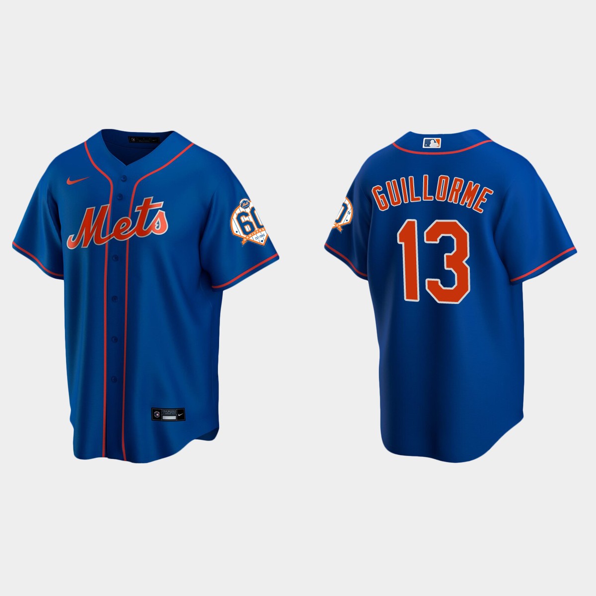 New York Mets Luis Guillorme 60th Anniversary Alternate Jersey - Royal