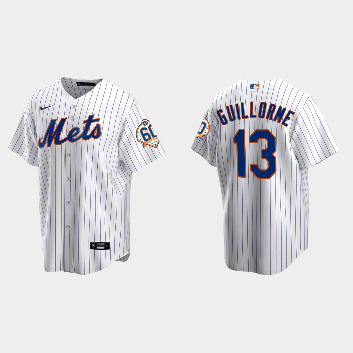 New York Mets Luis Guillorme 60th Anniversary Jersey - White