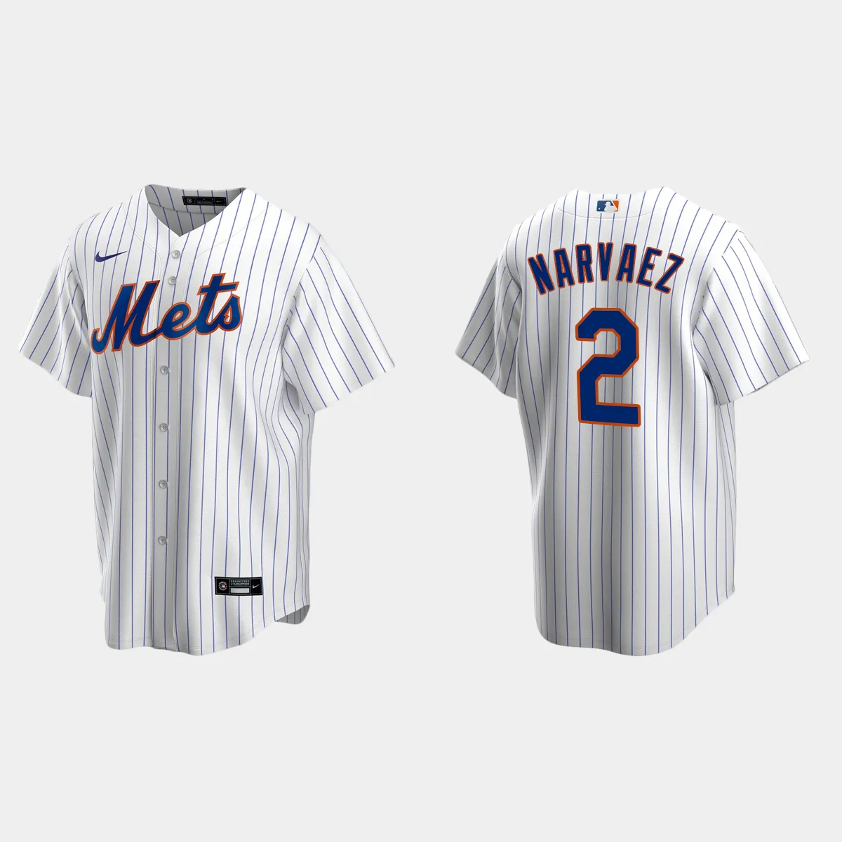 New York Mets Omar Narvaez Home Jersey - White