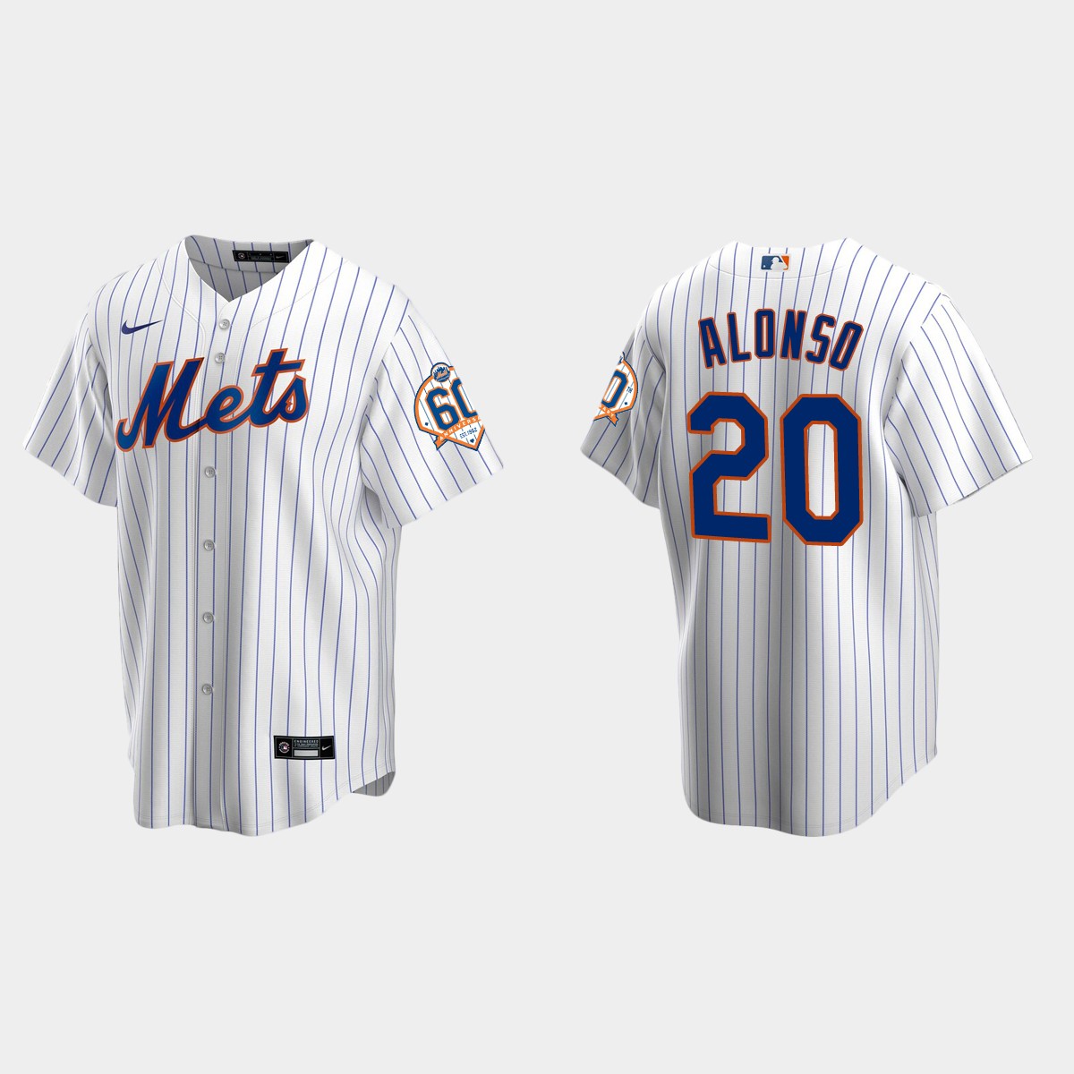 New York Mets Pete Alonso 60th Anniversary Jersey - White