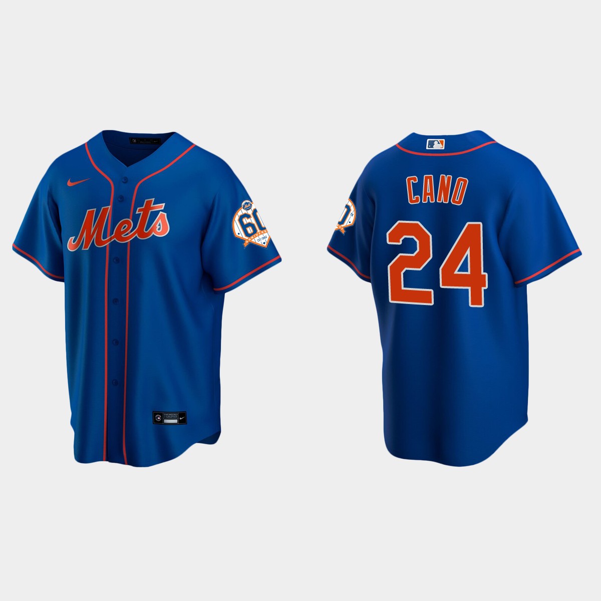 New York Mets Robinson Cano 60th Anniversary Alternate Jersey - Royal