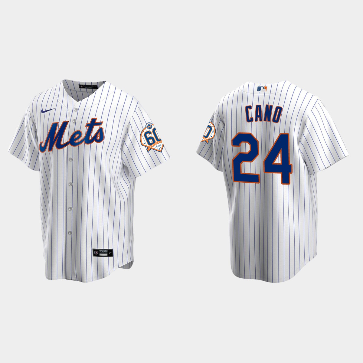 New York Mets Robinson Cano 60th Anniversary Jersey - White