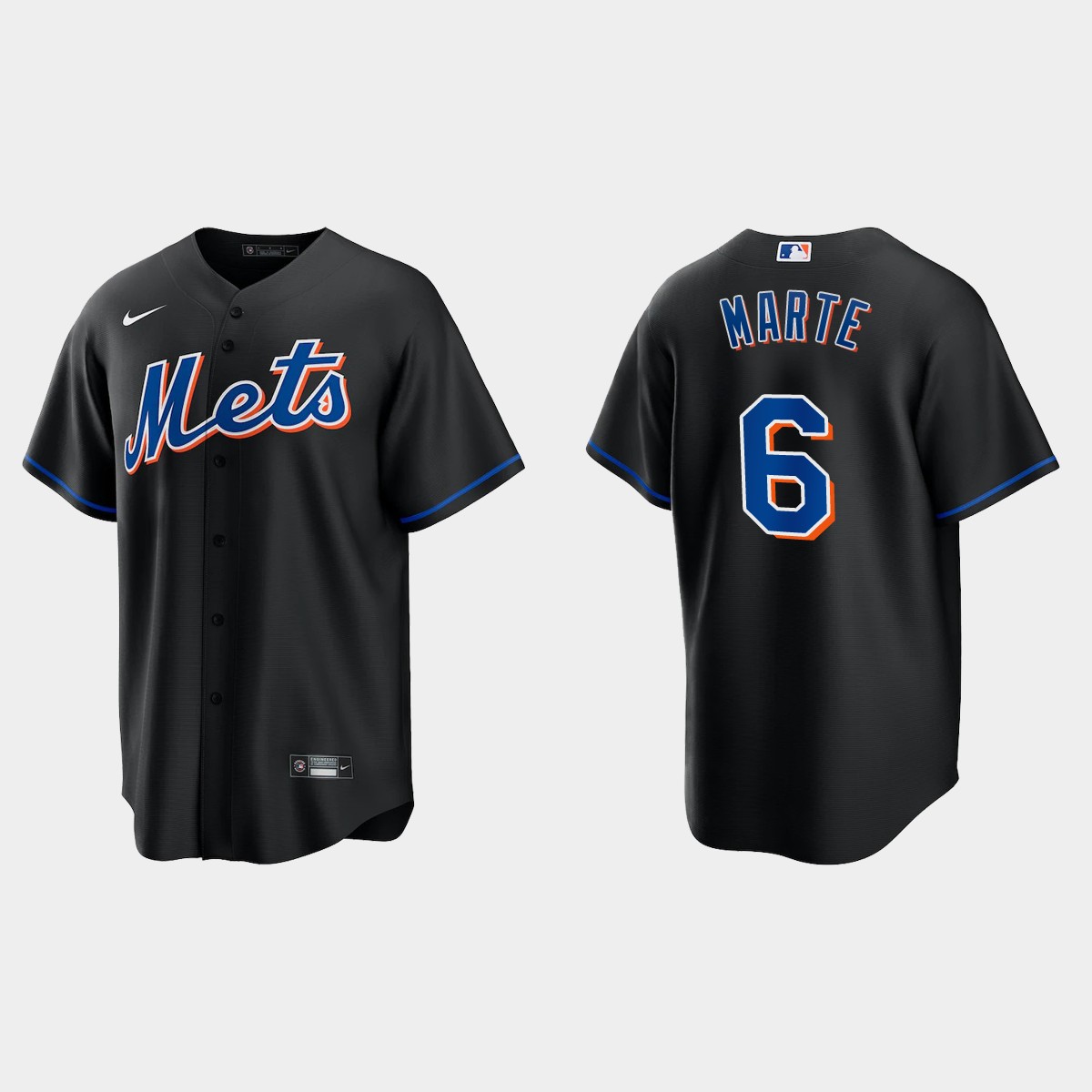 New York Mets Starling Marte Alternate Jersey - Black