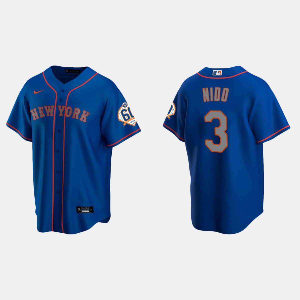 New York Mets Tomas Nido 60th Anniversary Jersey - Royal