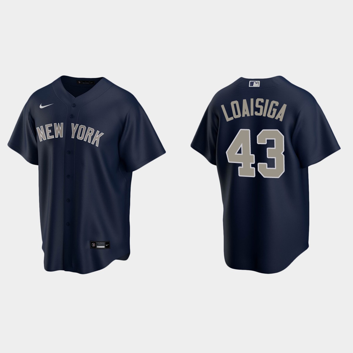 New York Yankees #43 Jonathan Loaisiga Alternate Jersey - Navy