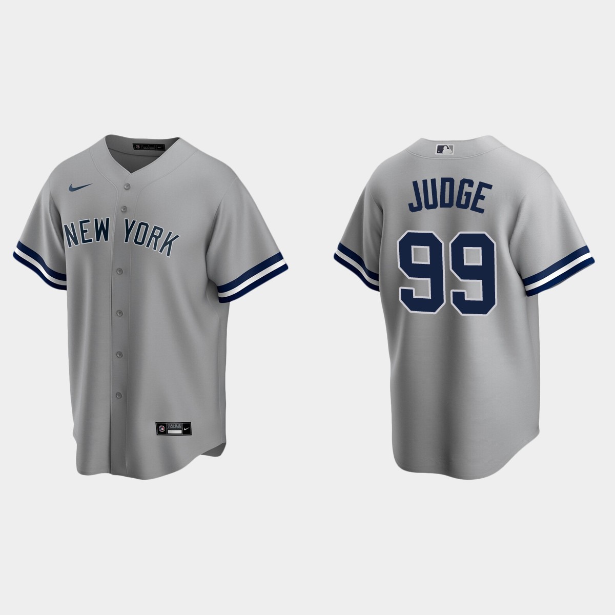 New York Yankees #99 Aaron Judge Gray Road Jersey