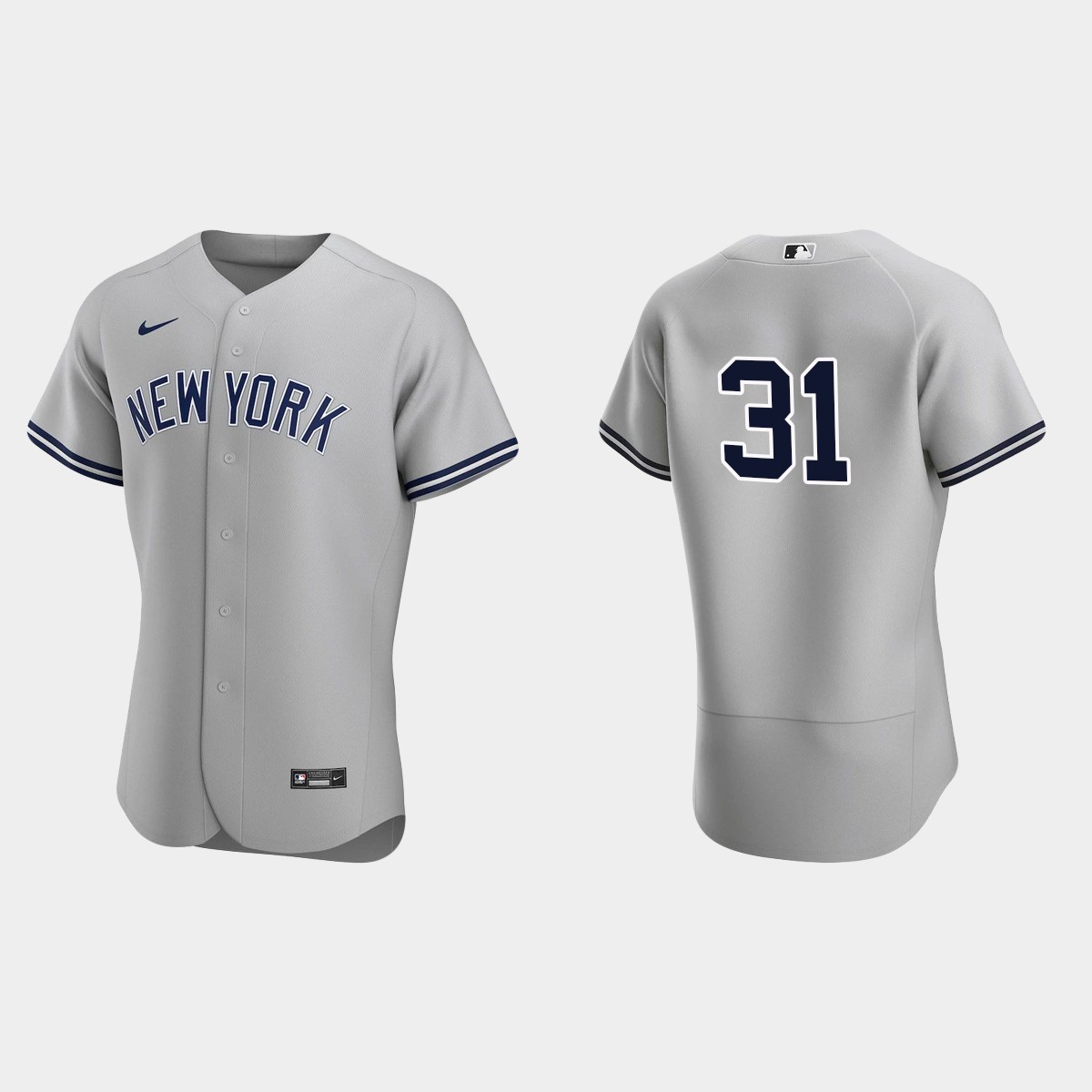 New York Yankees Aaron Hicks #31 Gray 2020 Road Jersey