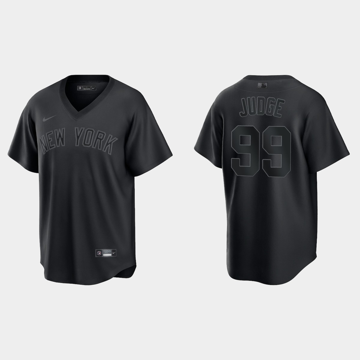 New York Yankees Aaron Judge Pitch Black Jersey - Black