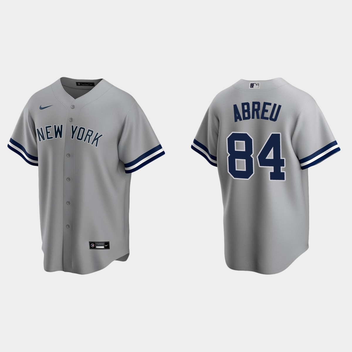 New York Yankees Albert Abreu Road Jersey - Gray