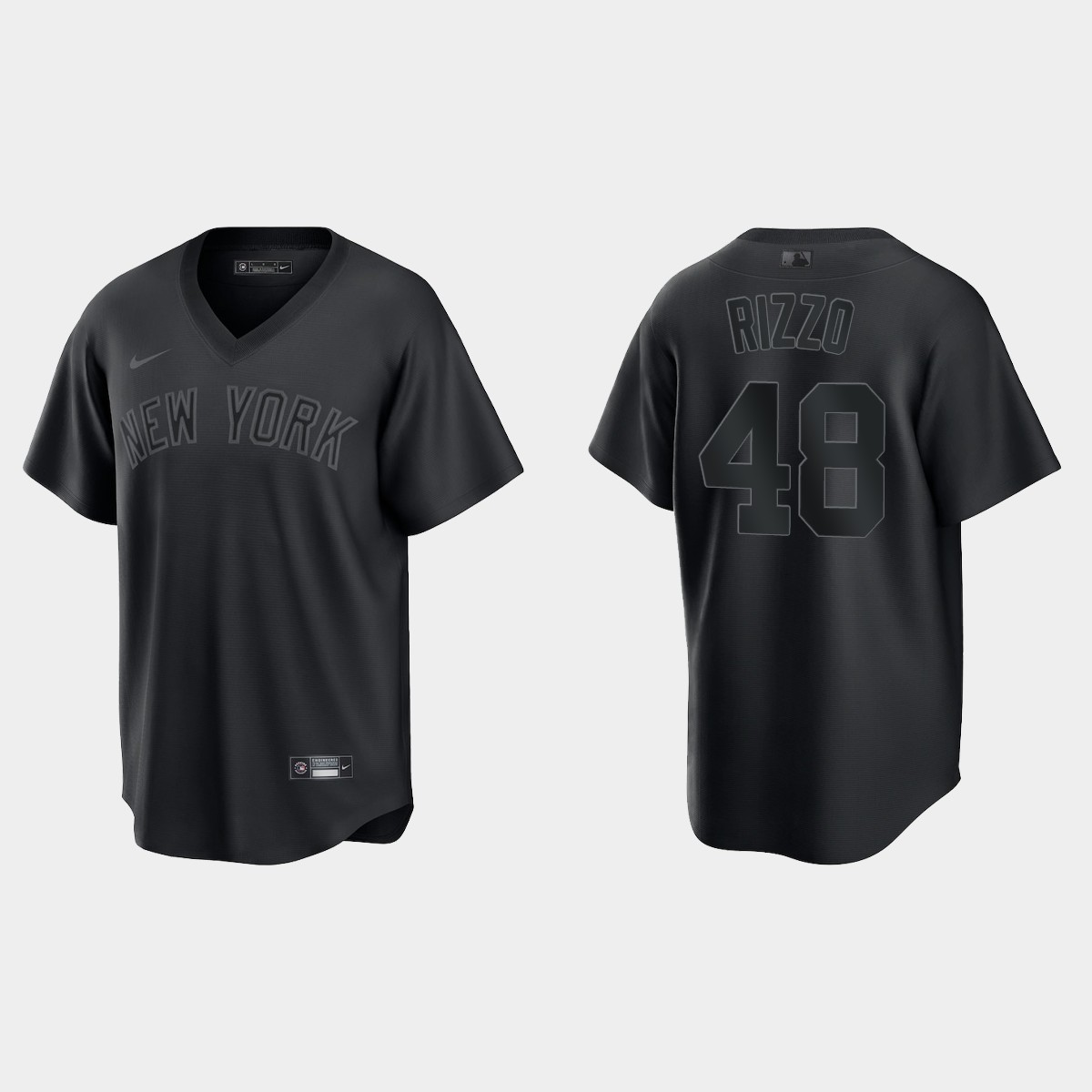 New York Yankees Anthony Rizzo Pitch Black Jersey - Black