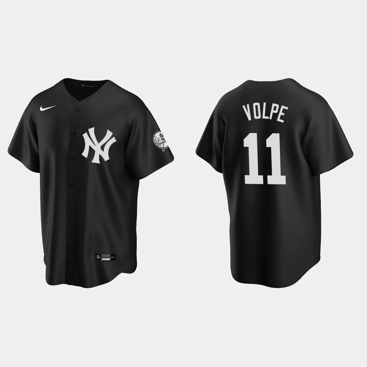 New York Yankees Anthony Volpe Fashion Jersey - Black