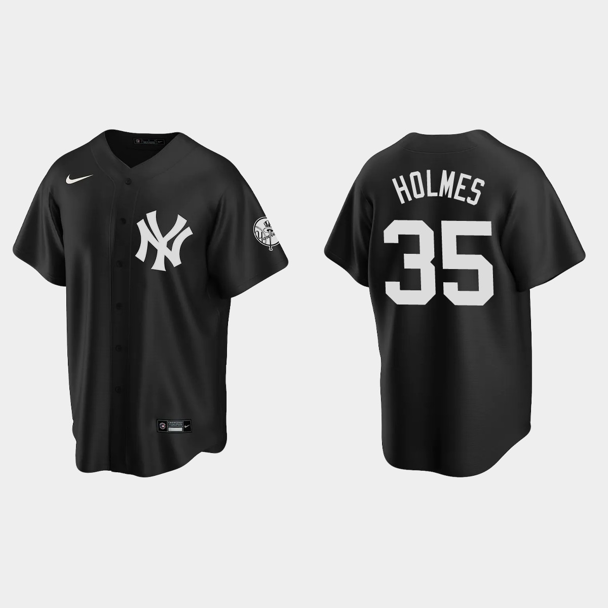New York Yankees Clay Holmes Fashion Jersey - Black