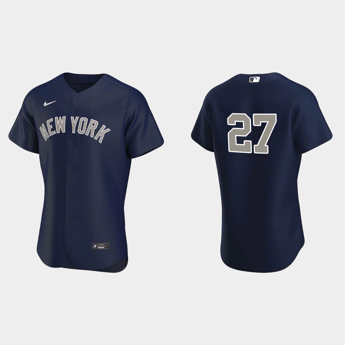 New York Yankees Giancarlo Stanton #27 Navy 2020 Alternate Jersey