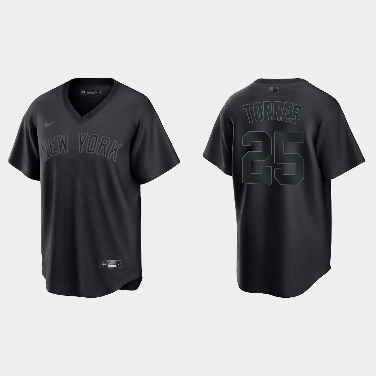 New York Yankees Gleyber Torres Pitch Black Jersey - Black
