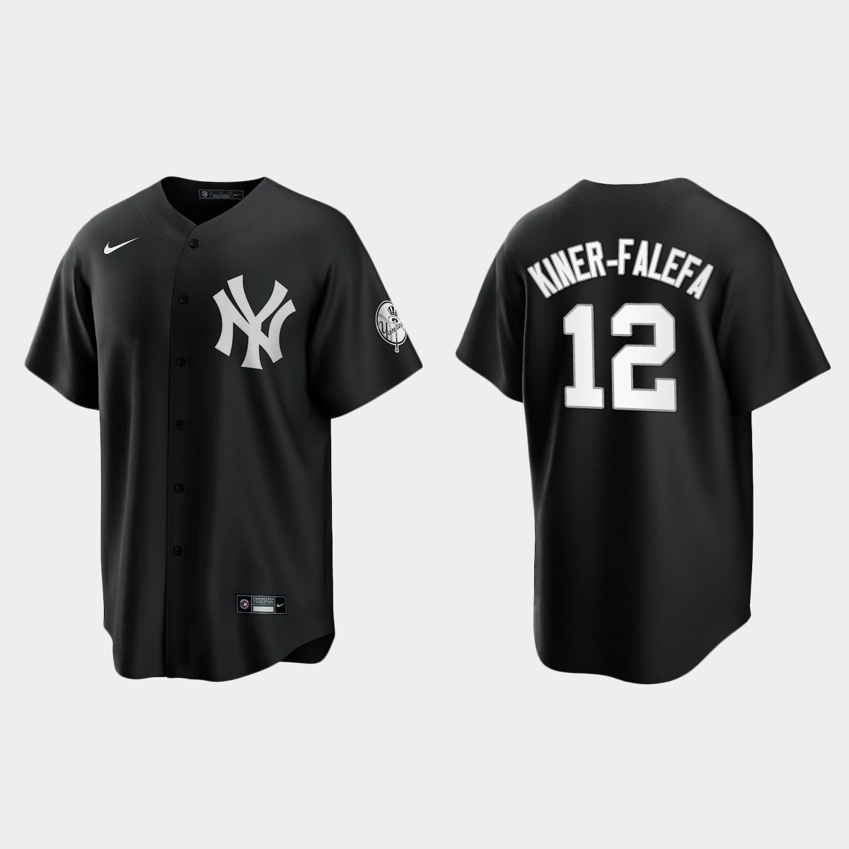 New York Yankees Isiah Kiner-Falefa Jersey - Black White