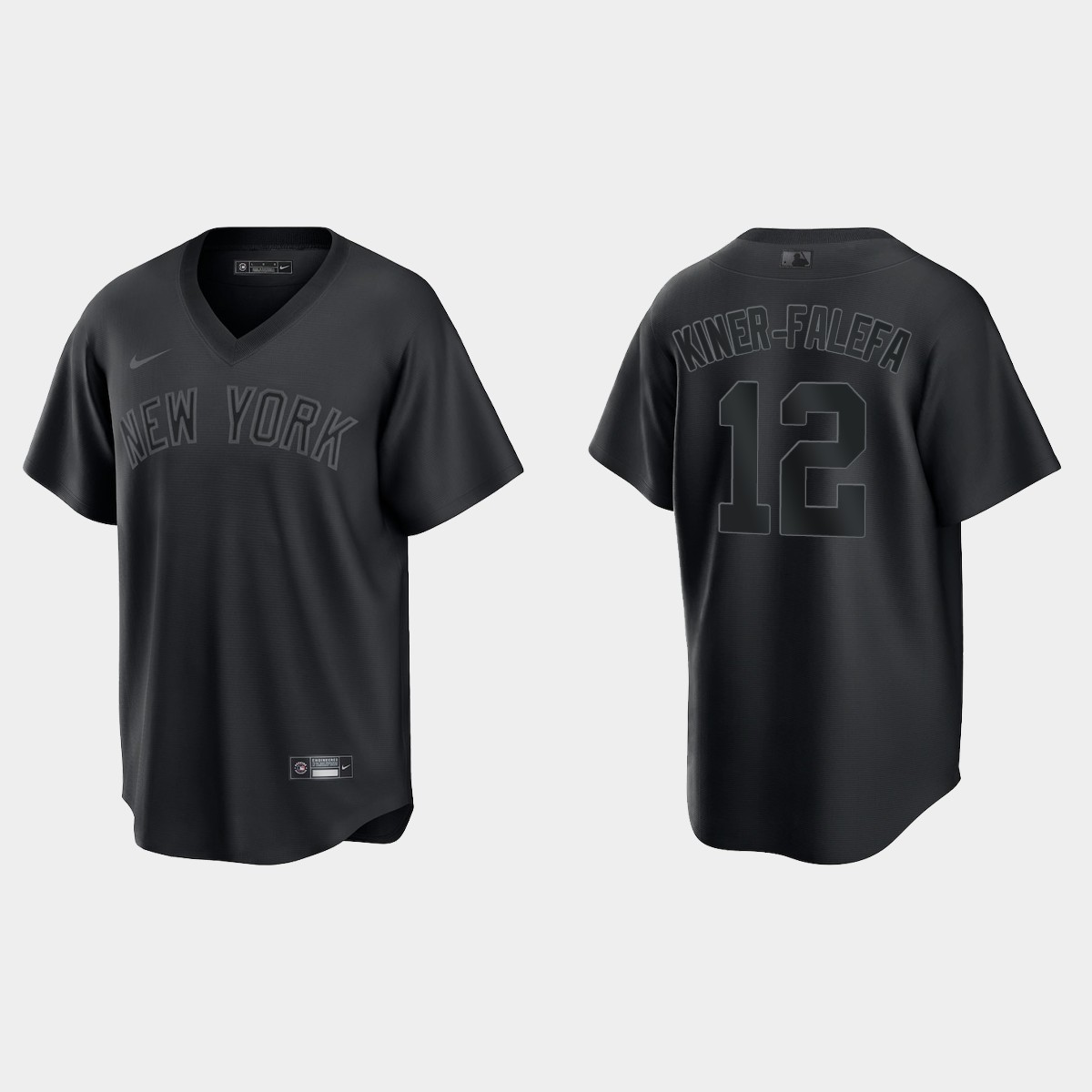 New York Yankees Isiah Kiner-Falefa Pitch Black Jersey - Black
