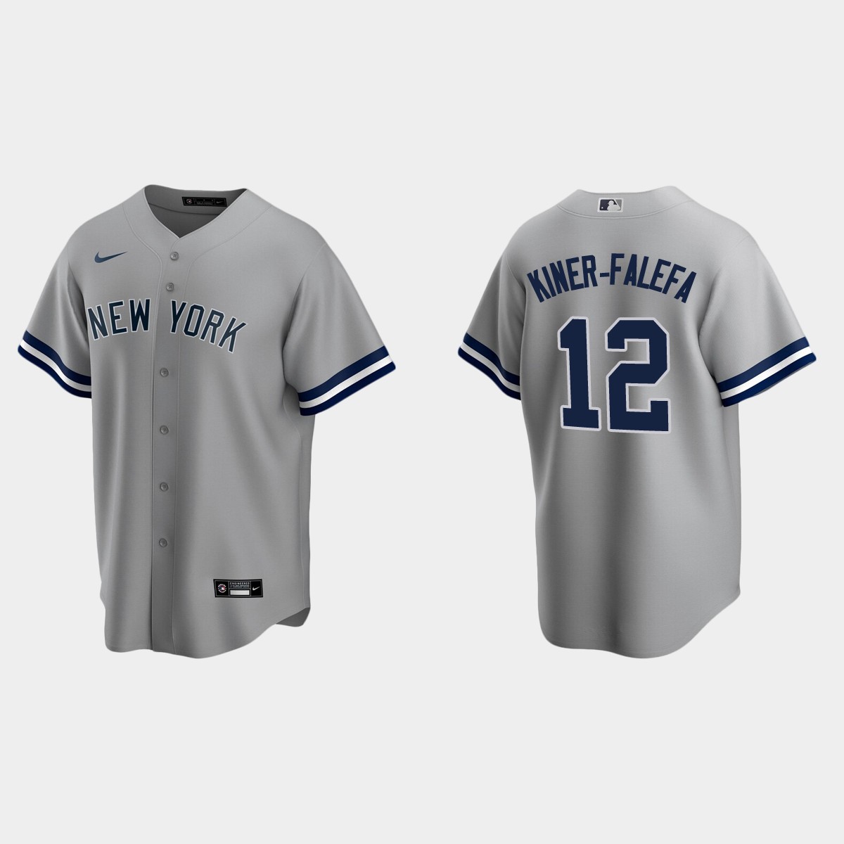 New York Yankees Isiah Kiner-Falefa Road Jersey - Gray