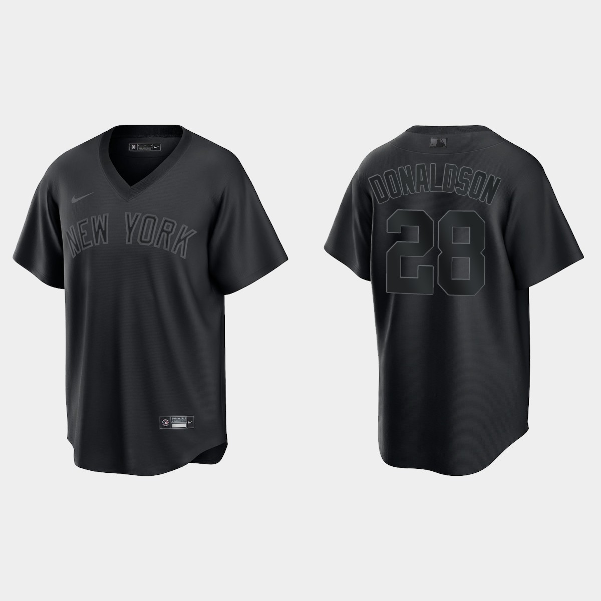 New York Yankees Josh Donaldson Pitch Black Jersey - Black