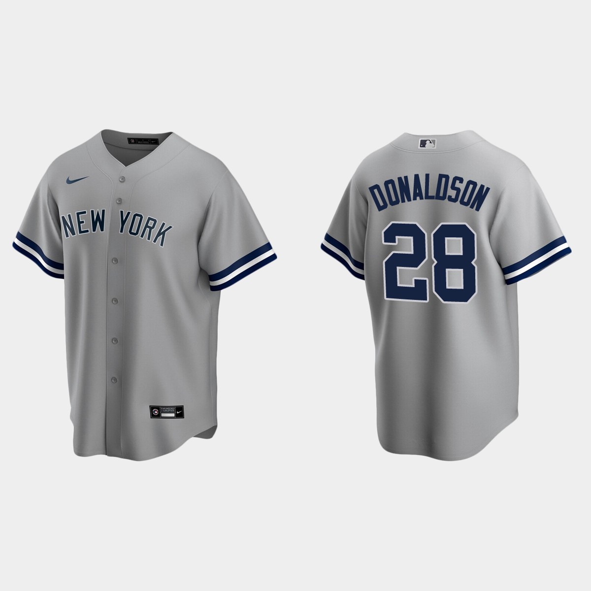 New York Yankees Josh Donaldson Road Jersey - Gray