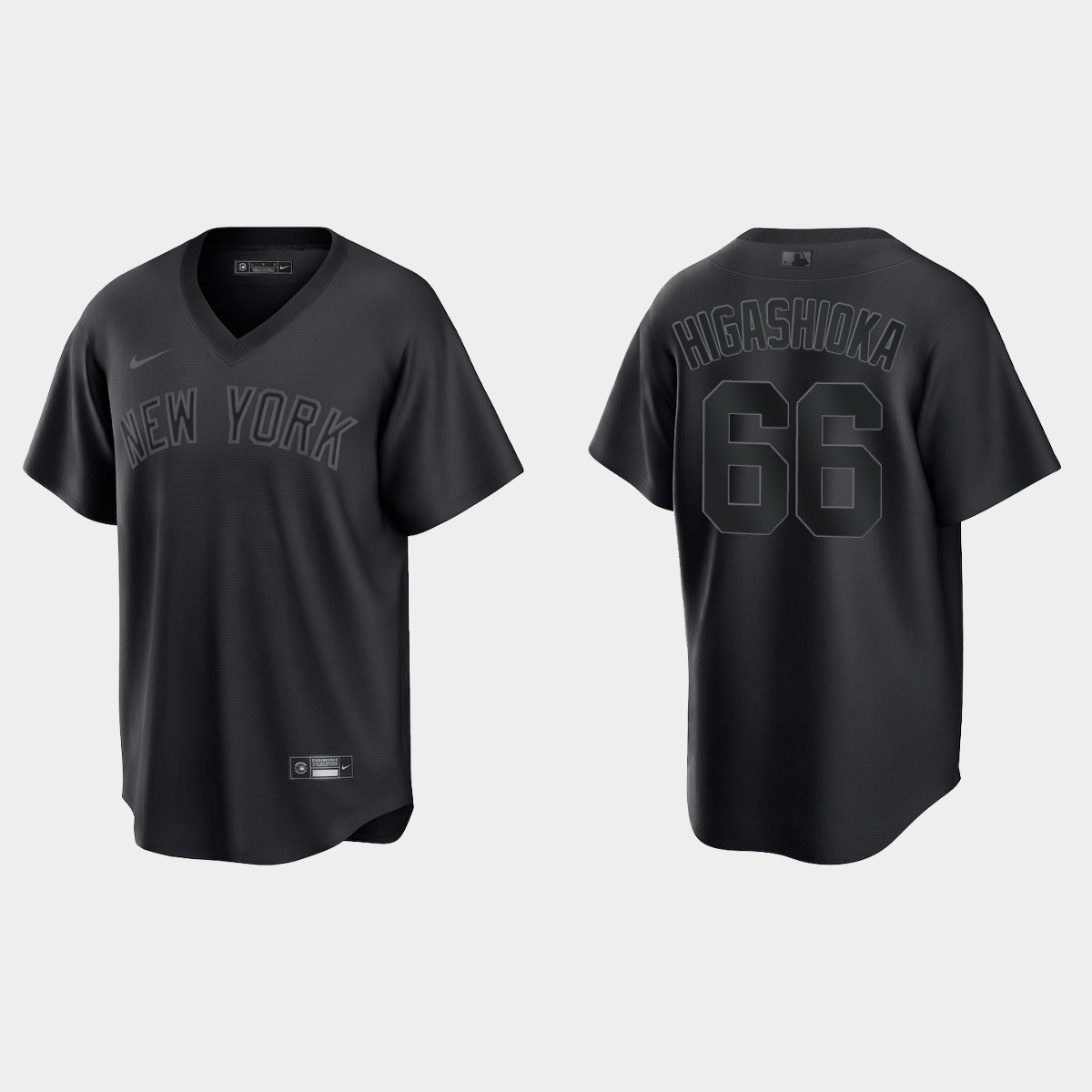 New York Yankees Kyle Higashioka Pitch Black Jersey - Black
