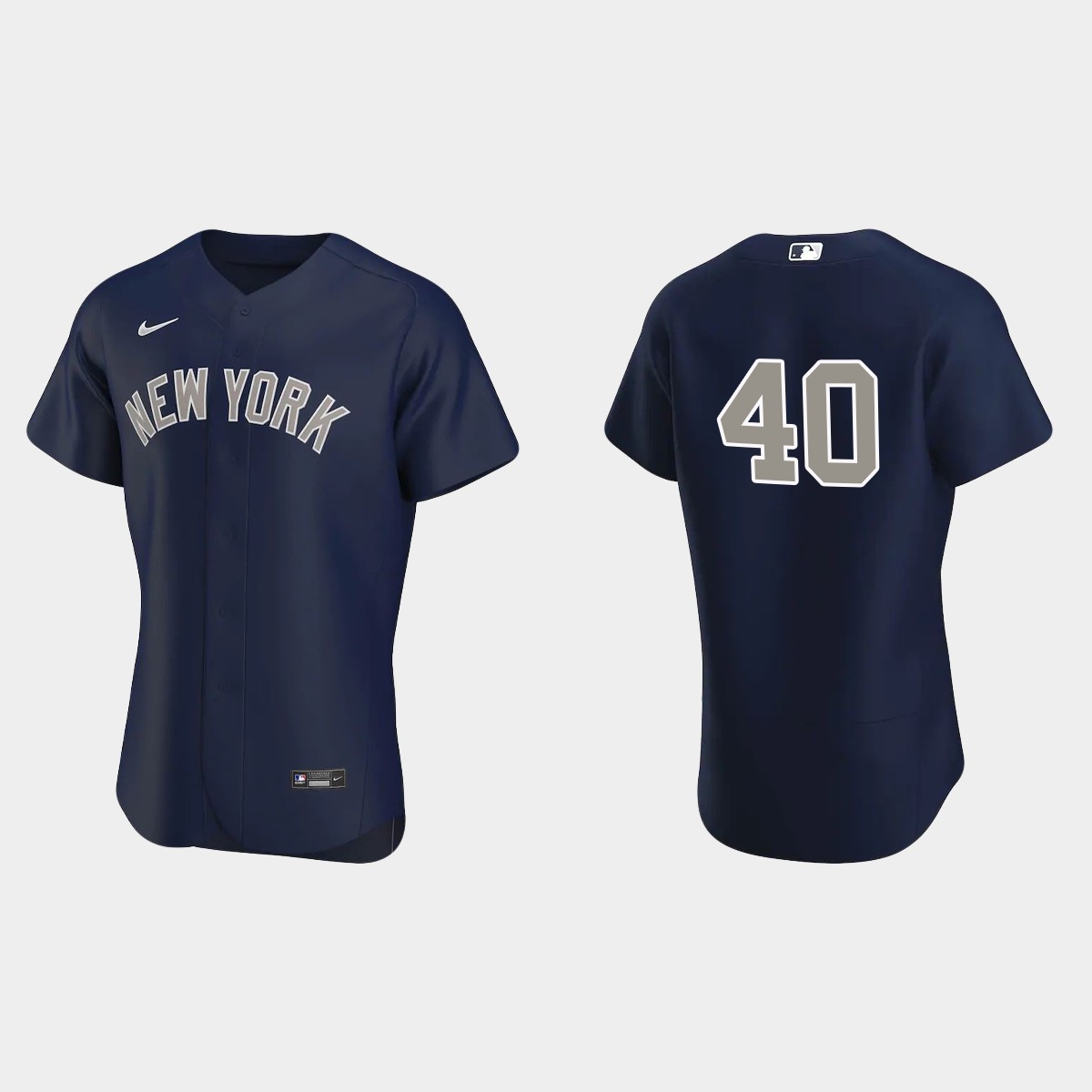 New York Yankees Luis Severino #40 Navy 2020 Alternate Jersey