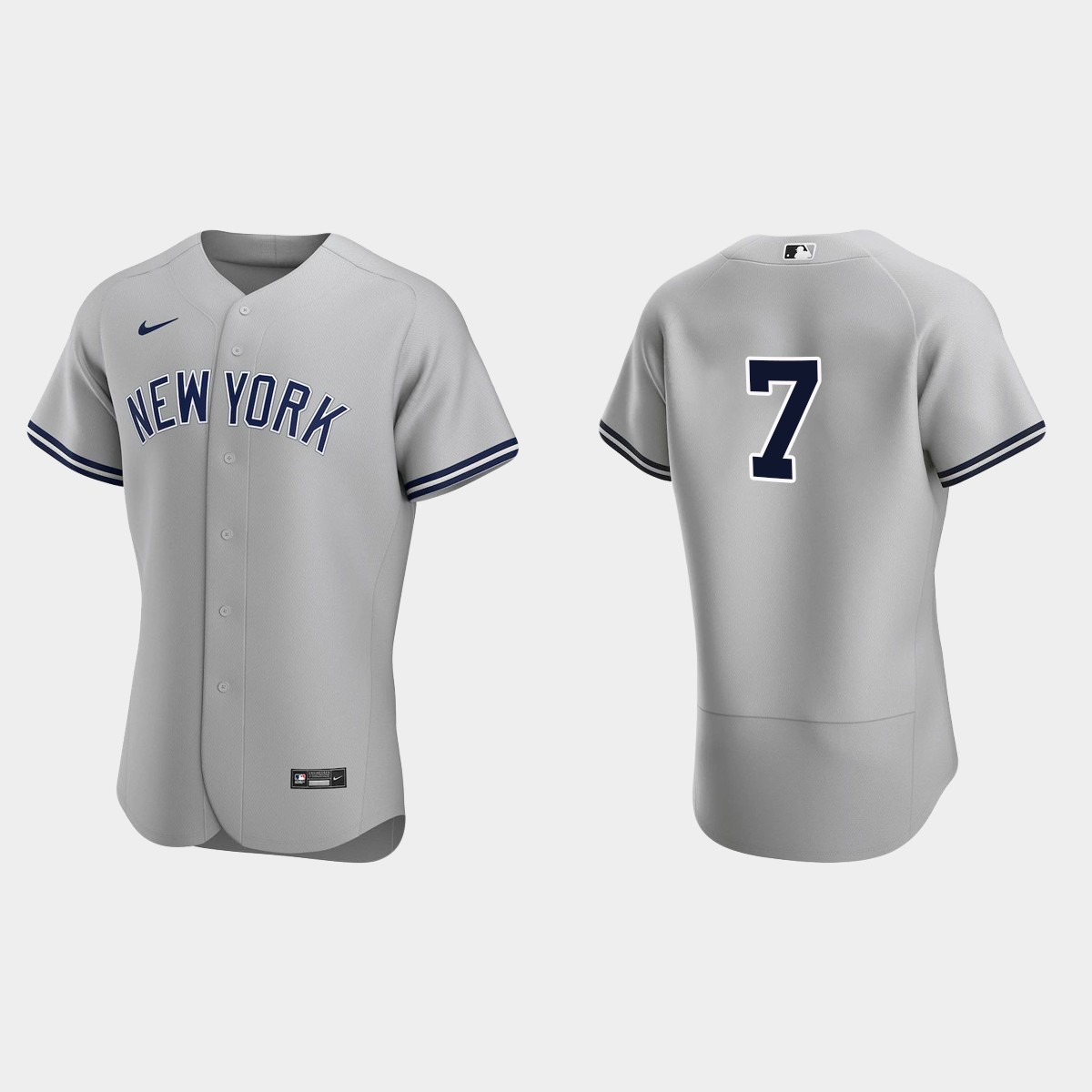 New York Yankees Mickey Mantle #7 Gray 2020 Road Jersey