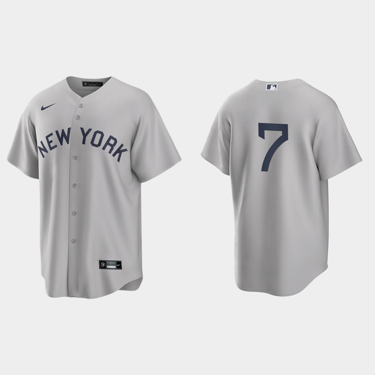 New York Yankees Mickey Mantle 2021 Field of Dreams Jersey - Gray