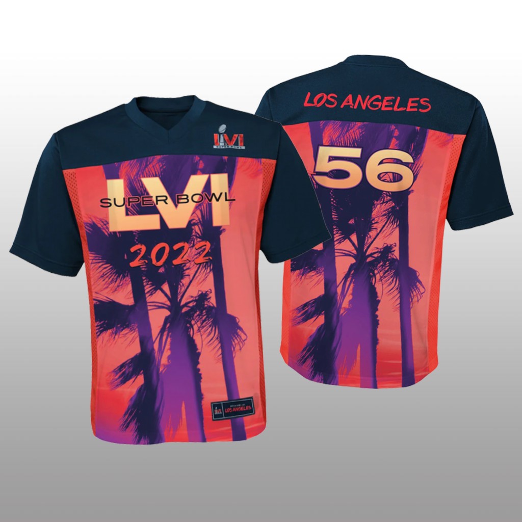 NFL Red Black Game Jersey Super Bowl LVI - Youth