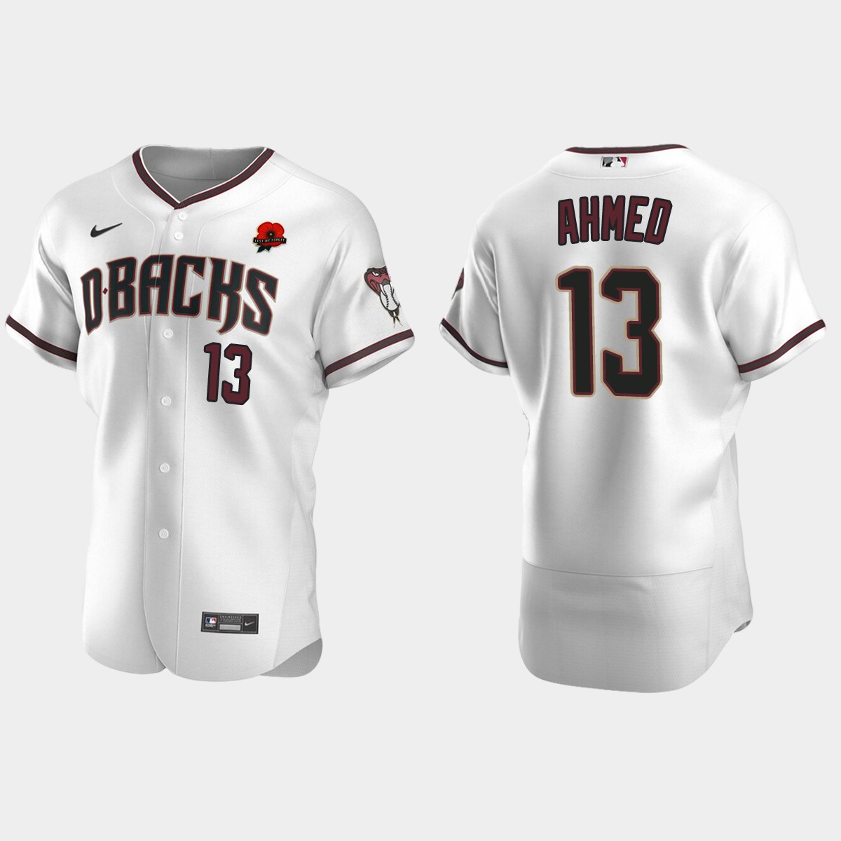 Nick Ahmed Arizona Diamondbacks 2021 Memorial Day Jersey - White