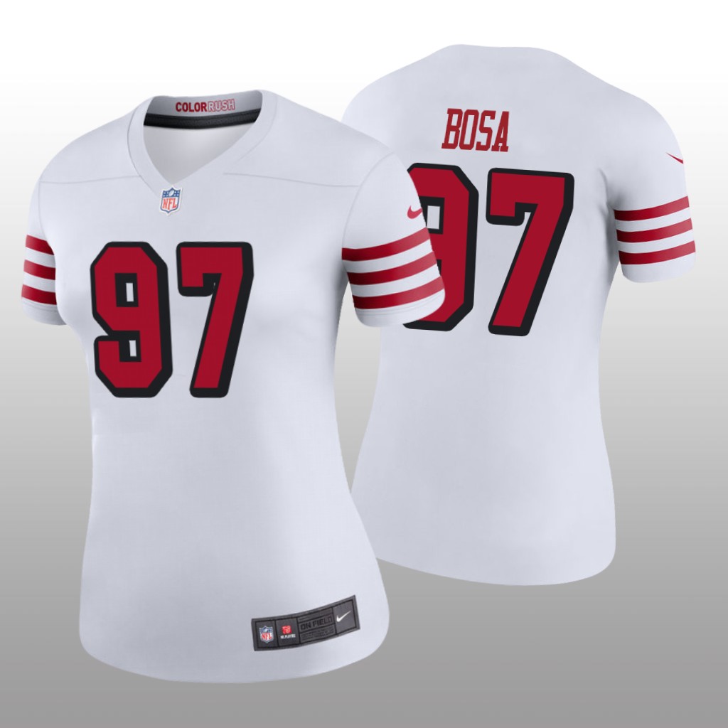 Nick Bosa San Francisco 49ers White NFL Draft Color Rush Legend Jersey