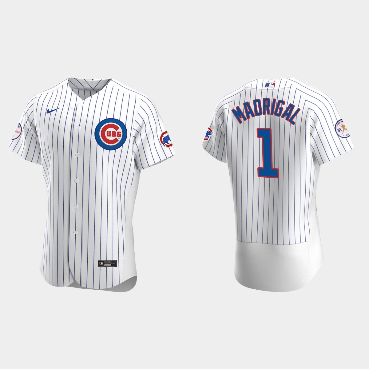 Nick Madrigal Chicago Cubs Fergie Jenkins Logo Jersey - White