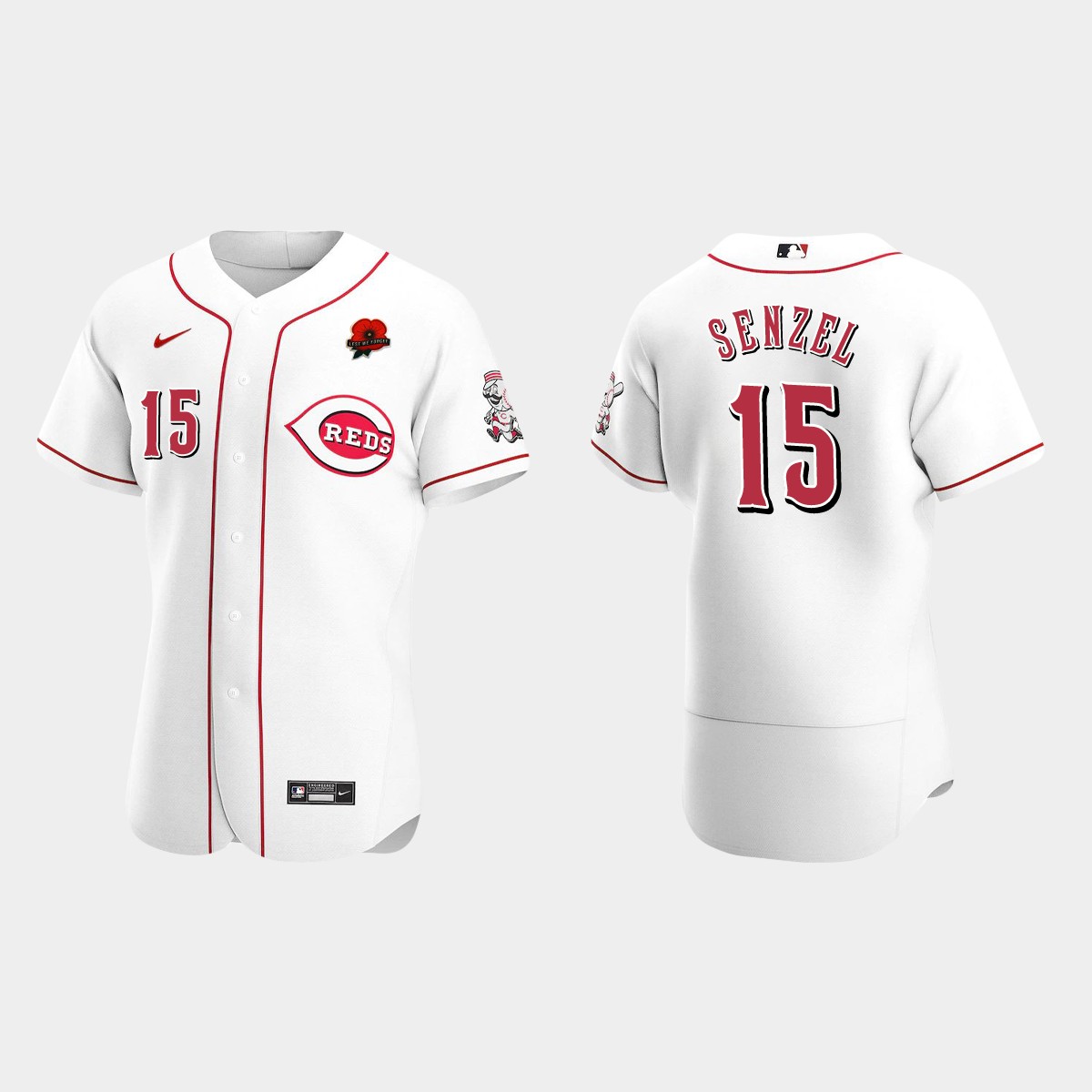 Nick Senzel Cincinnati Reds 2021 Memorial Day Jersey - White