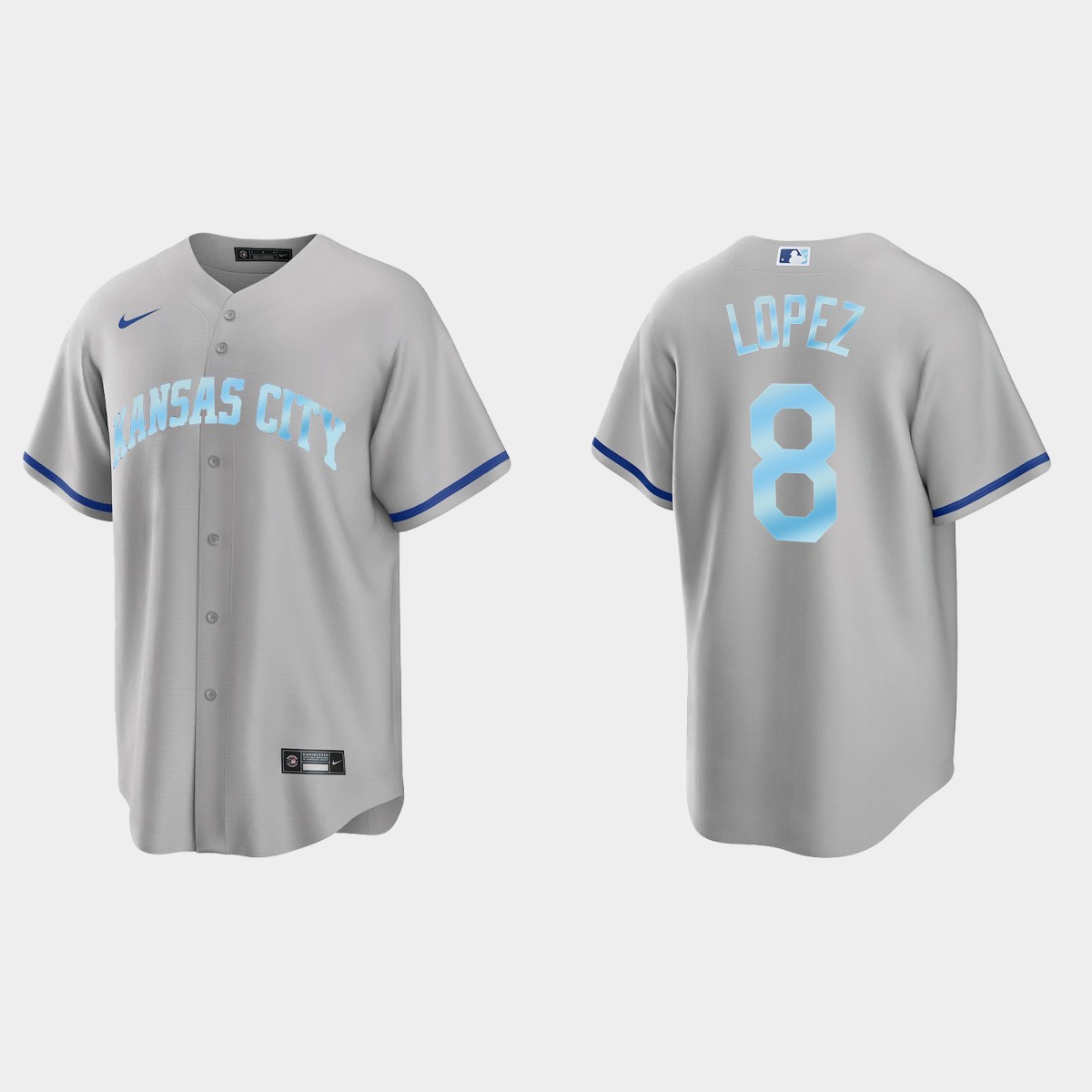 Nicky Lopez Kansas City Royals 2022 Father's Day Gift Jersey - Gray
