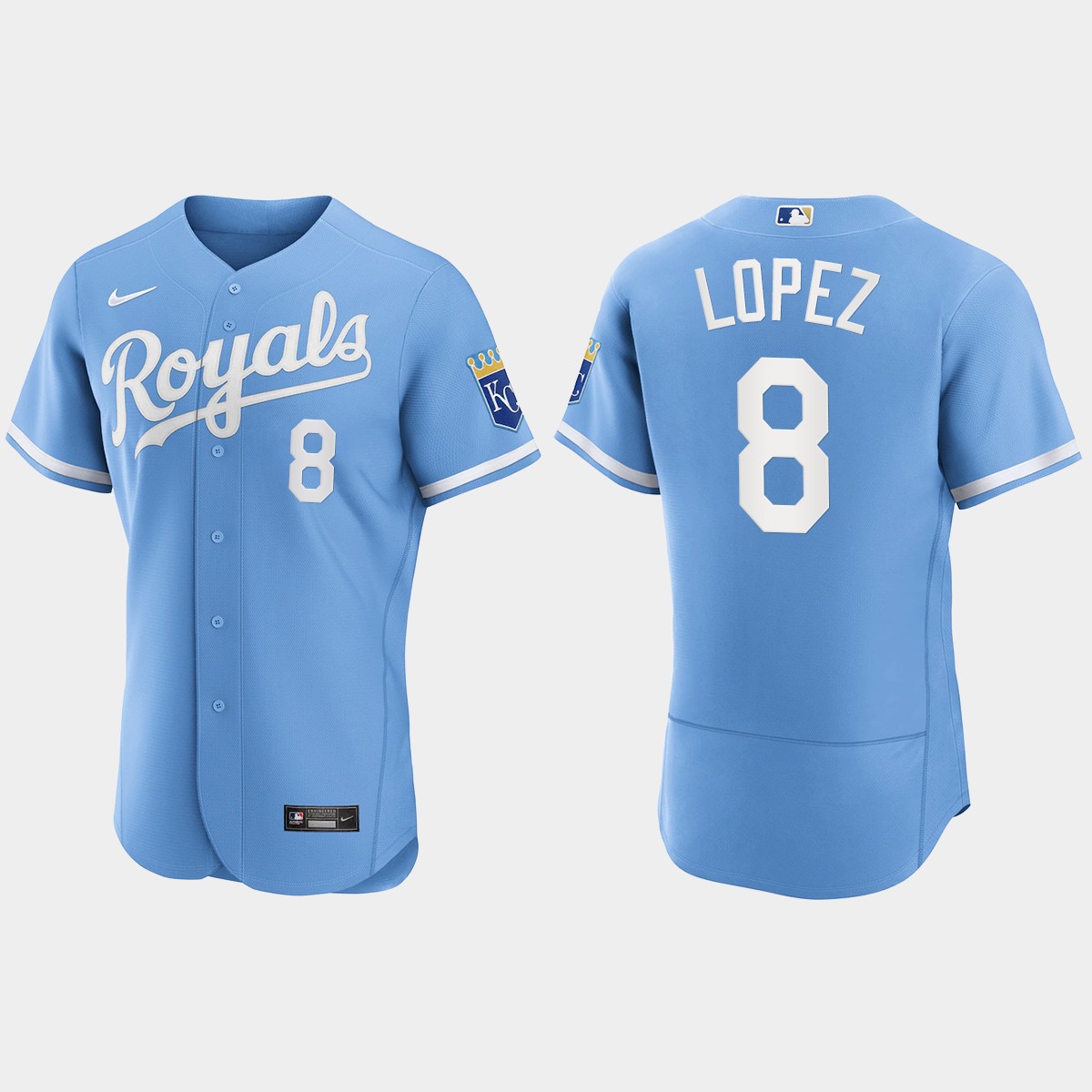 Nicky Lopez Kansas City Royals 2022 Jersey - Powder Blue