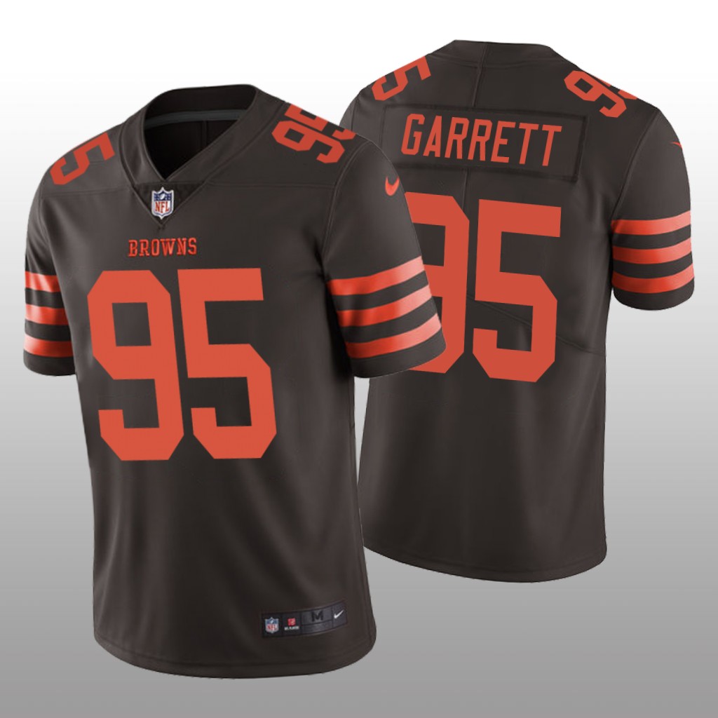 Nike Cleveland Browns Myles Garrett #95 Men's Browns Color Rush Limited Jersey