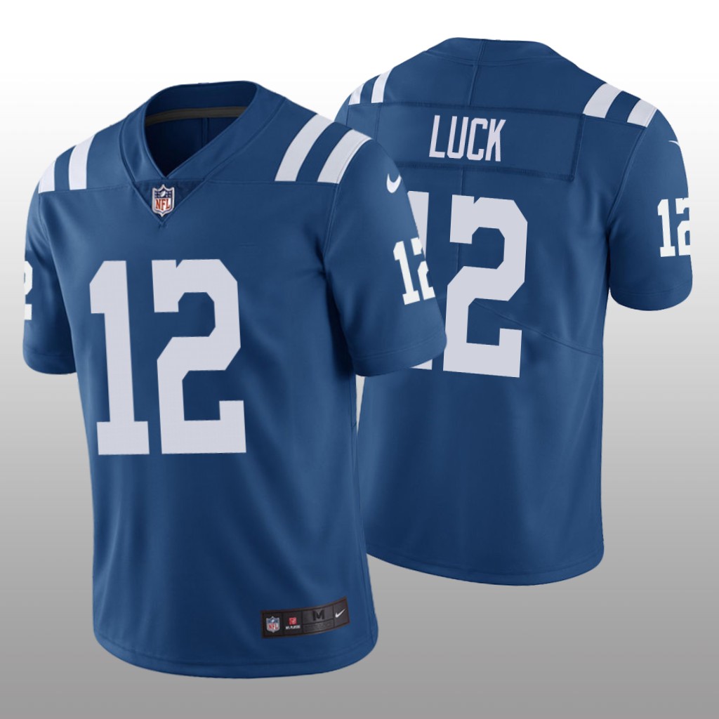 Nike Indianapolis Colts Andrew Luck #12 Men's Royal Color Rush Limited Jersey