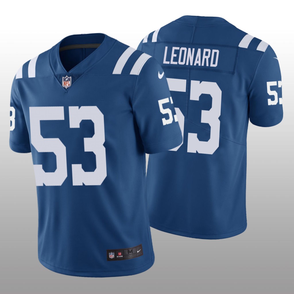Nike Indianapolis Colts Darius Leonard #53 Men's Royal Color Rush Limited Jersey