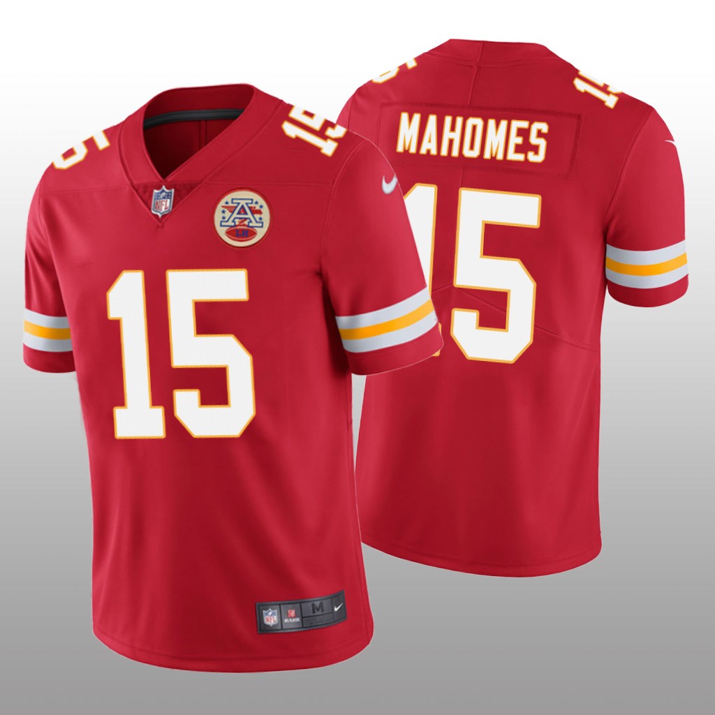 Nike Kansas City Chiefs Patrick Mahomes #15 Men's Red Color Rush Limited Jersey