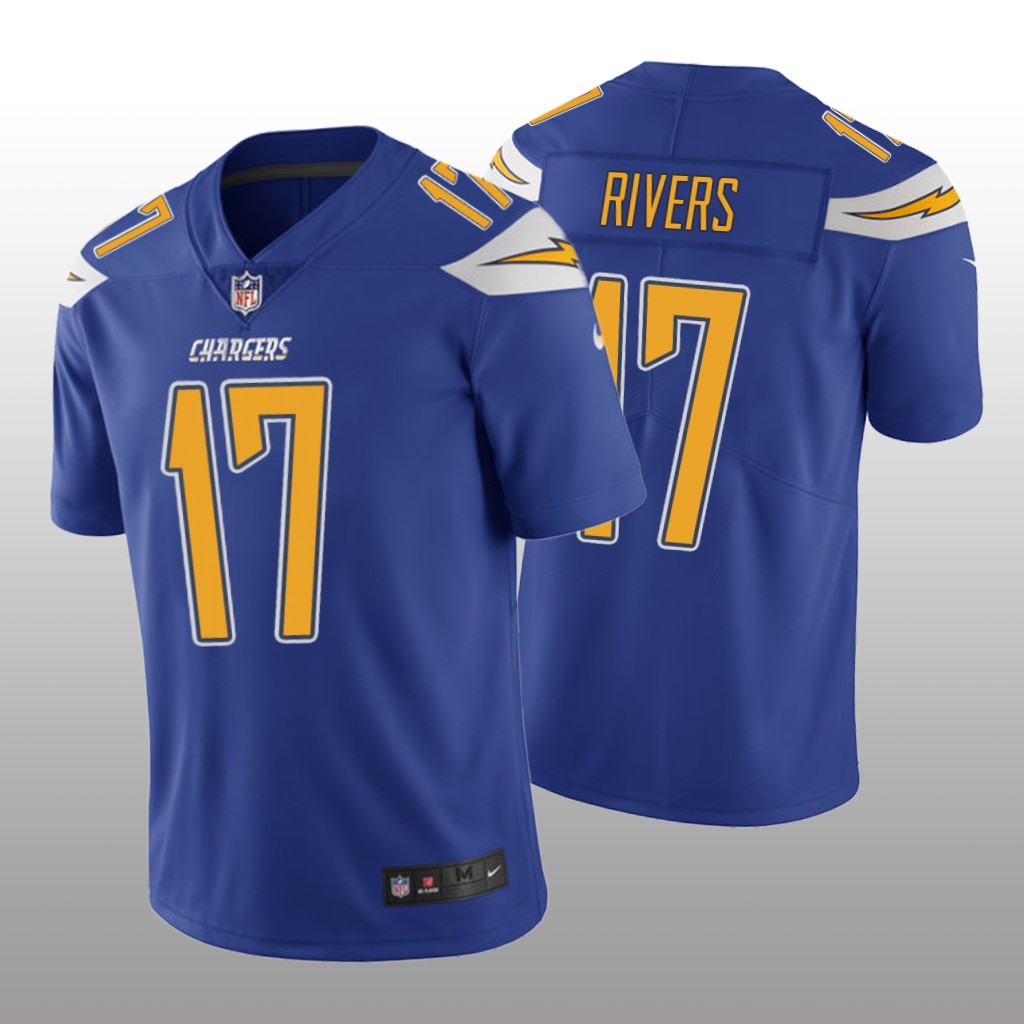 Nike Los Angeles Chargers Philip Rivers #17 Men's Royal Color Rush Limited Jersey