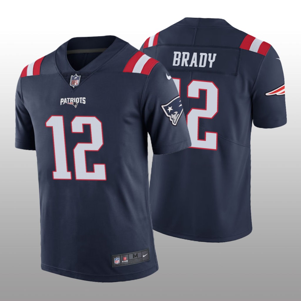 Nike New England Patriots Tom Brady #12 Men's Navy Color Rush Limited Jersey