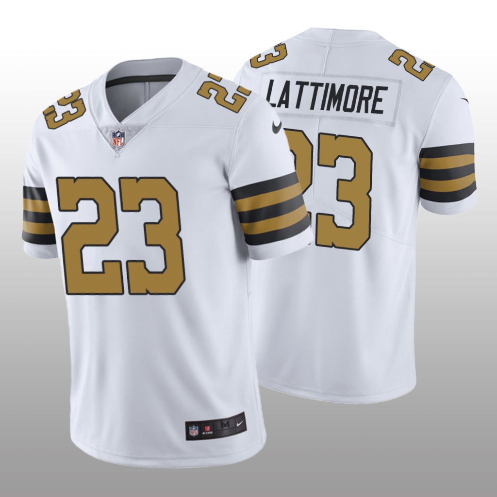 Nike New Orleans Saints Marshon Lattimore #23 Men's White Color Rush Limited Jersey