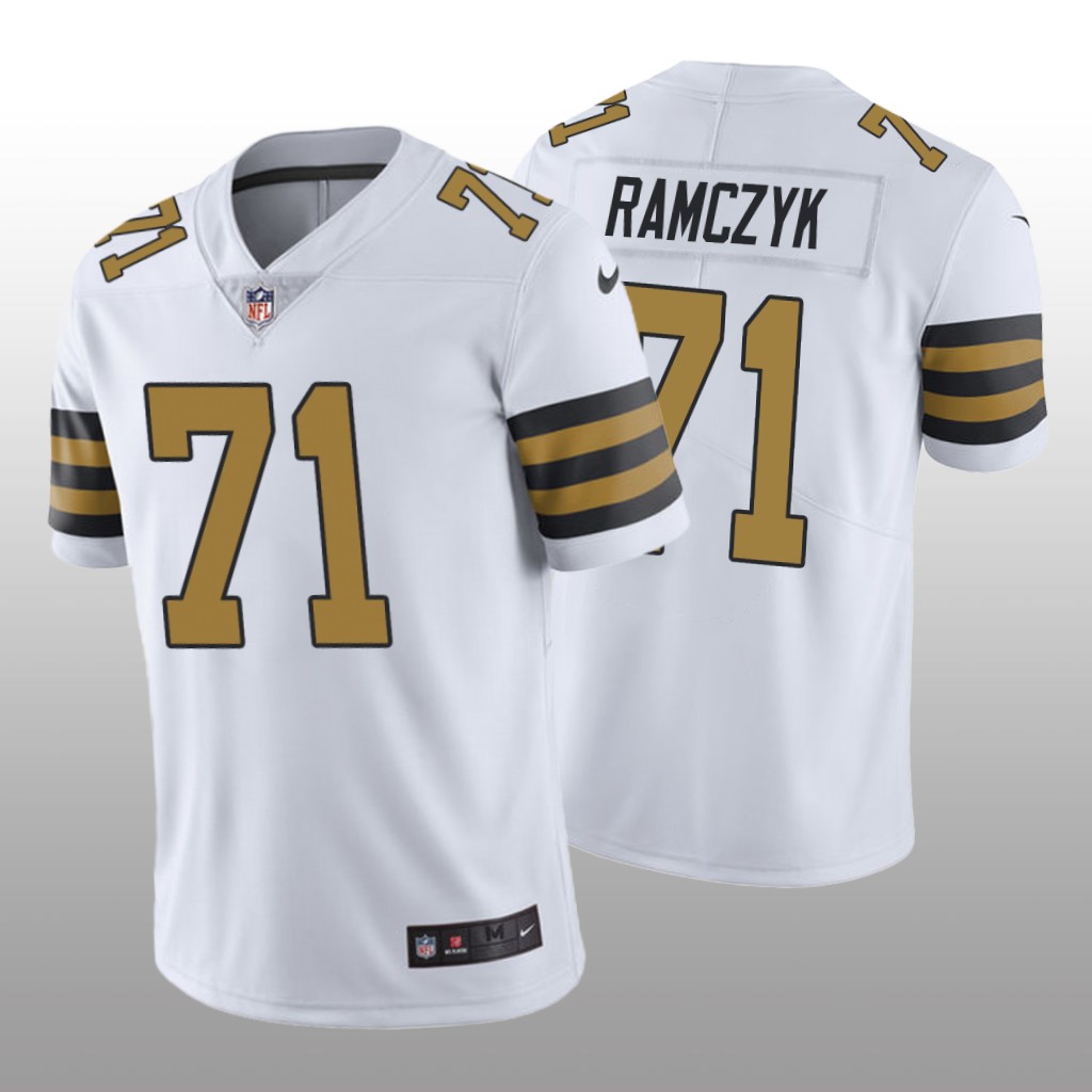 Nike New Orleans Saints Ryan Ramczyk #71 Men's White Color Rush Limited Jersey