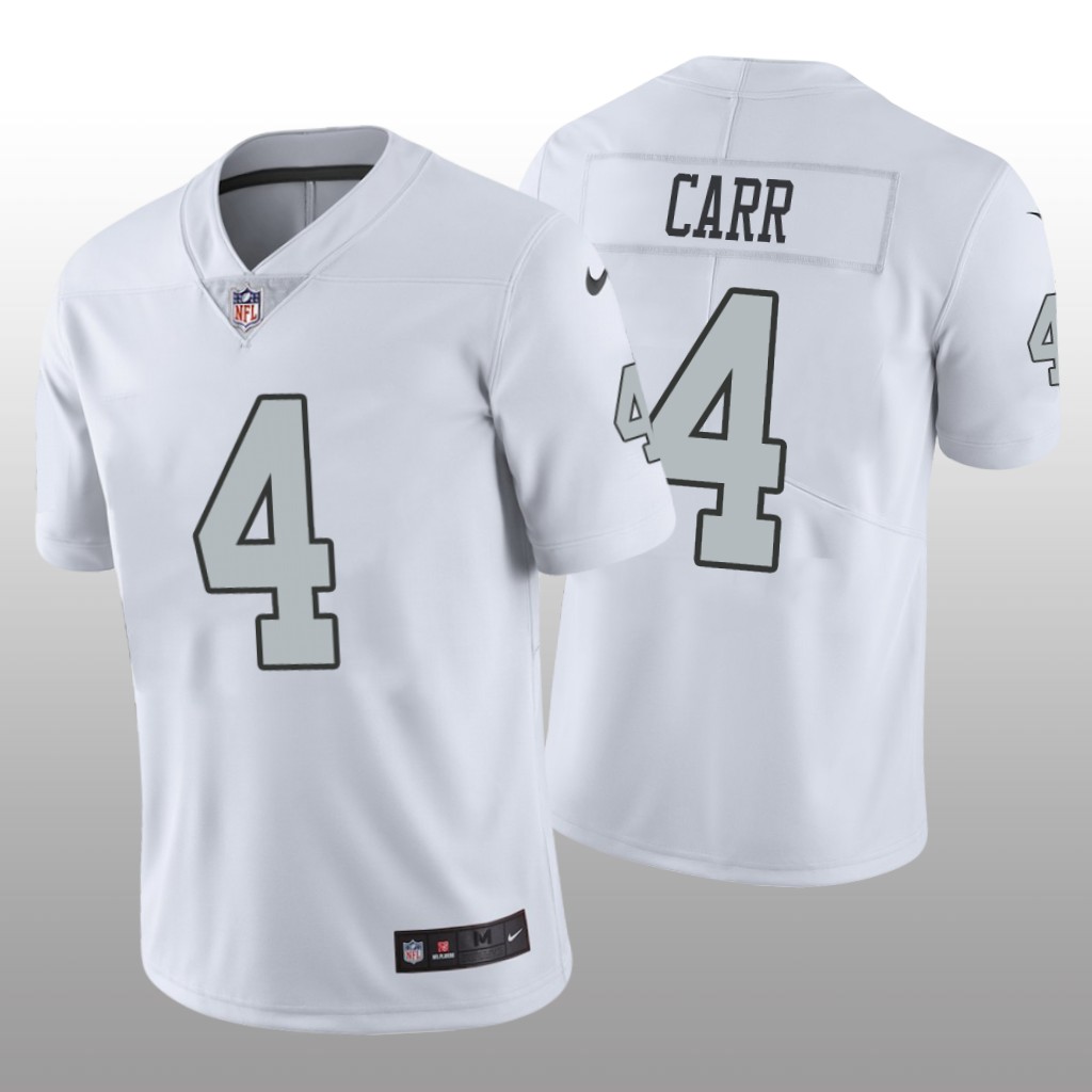 Nike Oakland Raiders Derek Carr #4 Men's White Color Rush Limited Jersey