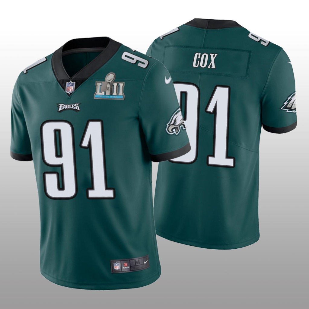 Nike Philadelphia Eagles Fletcher Cox #91 Men Green Color Rush Limited Jersey