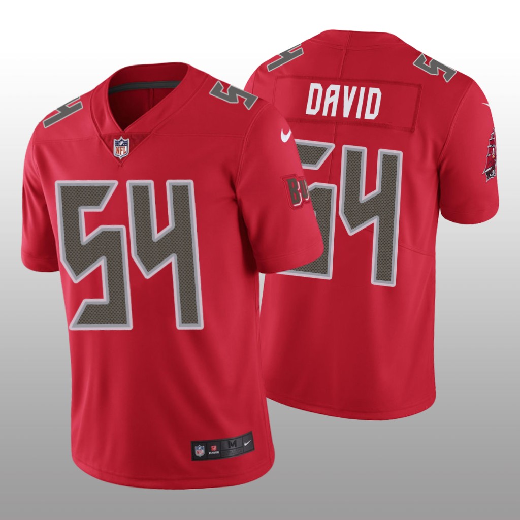 Nike Tampa Bay Buccaneers Lavonte David #54 Men's Red Color Rush Limited Jersey