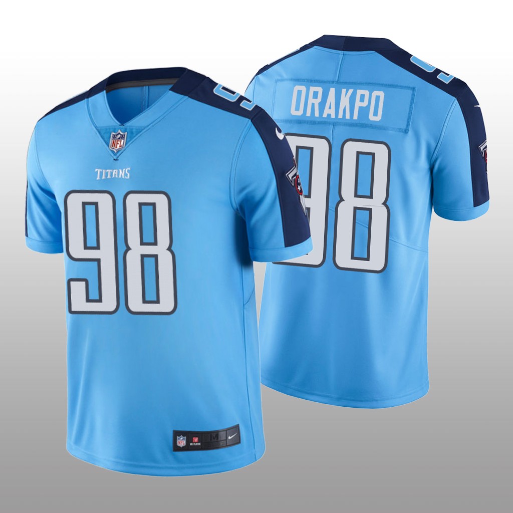 Nike Tennessee Titans Brian Orakpo #98 Men's Light Blue Color Rush Limited Jersey