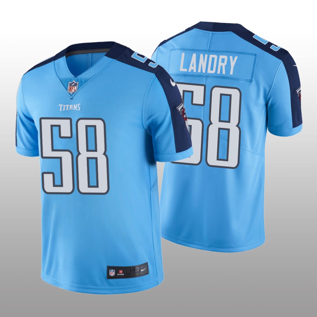 Nike Tennessee Titans Harold Landry #58 Men's Light Blue Color Rush Limited Jersey