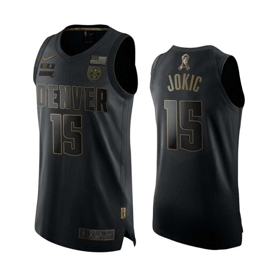 Nikola Jokic Denver Nuggets 2020 Salute To Service Black Jersey