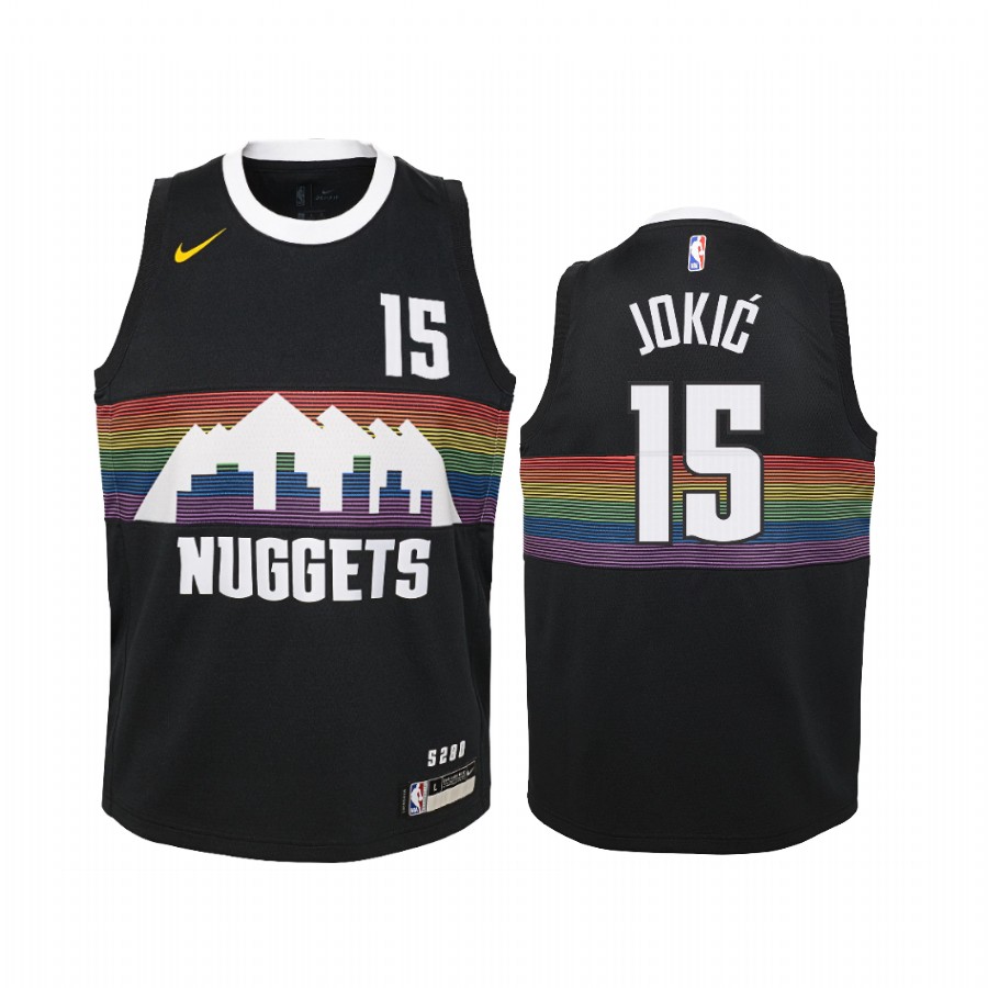 Nikola Jokic Denver Nuggets Black City Edition 2019-20 Jersey - youth